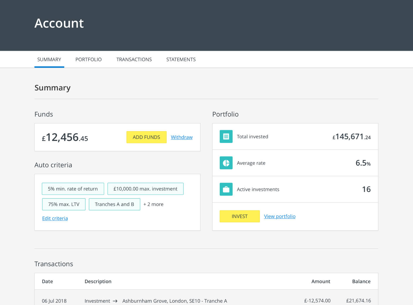 Your custom portfolio